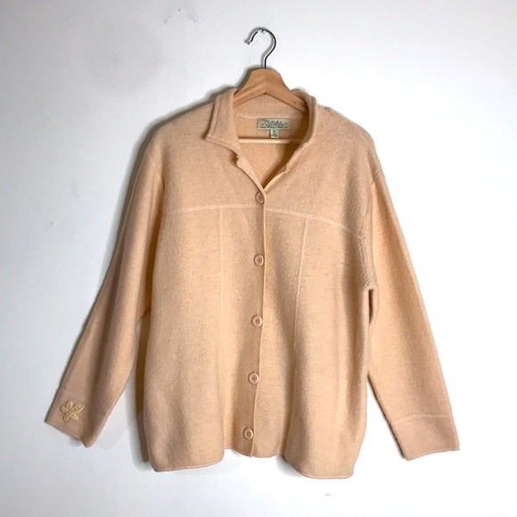 Cabelas ladies button up long sleeve wool cotton cardigan sweater size XL - Picture 1 of 10